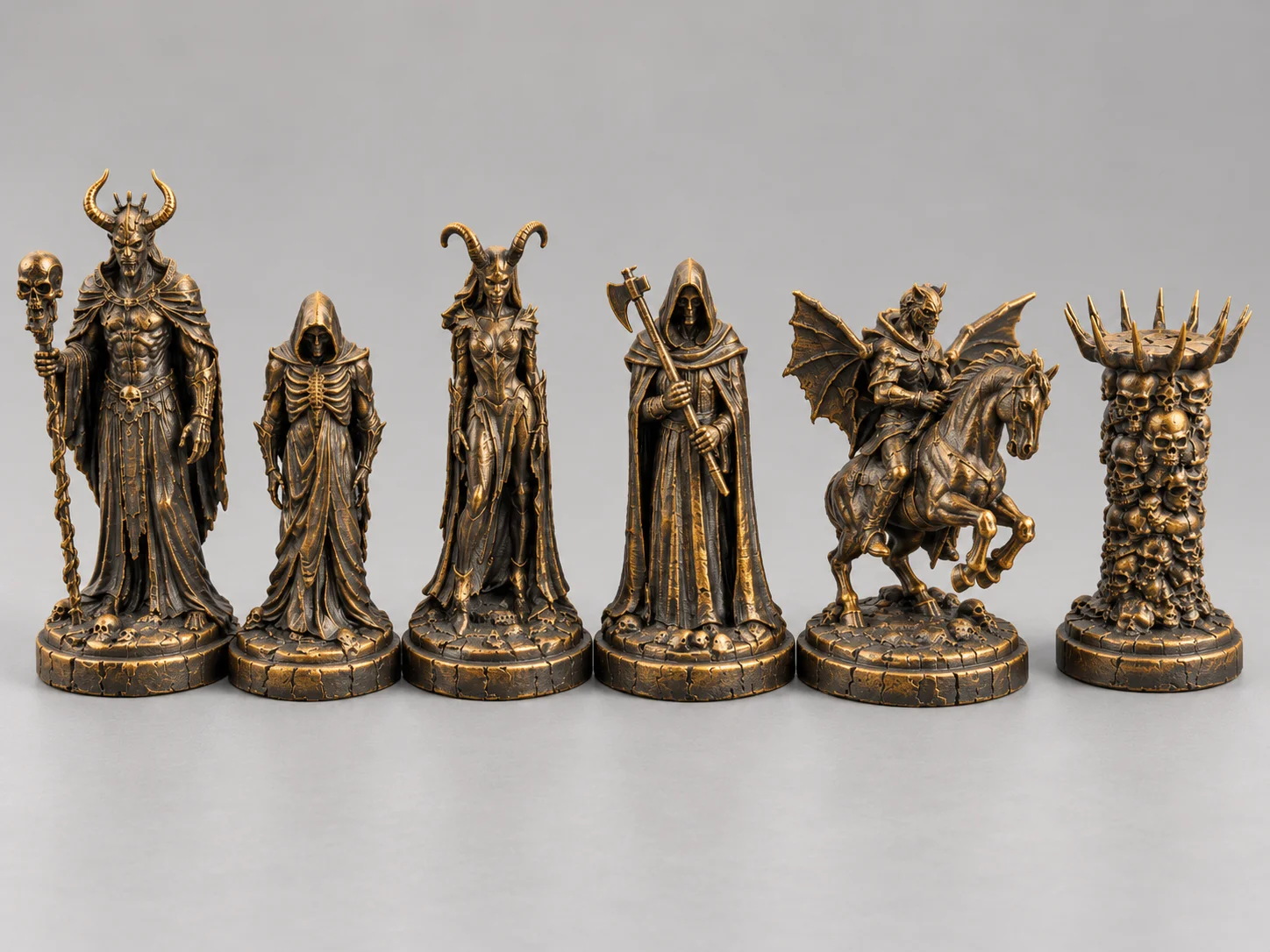 Inferno Chess – Dark Fantasy Chess Piece Set