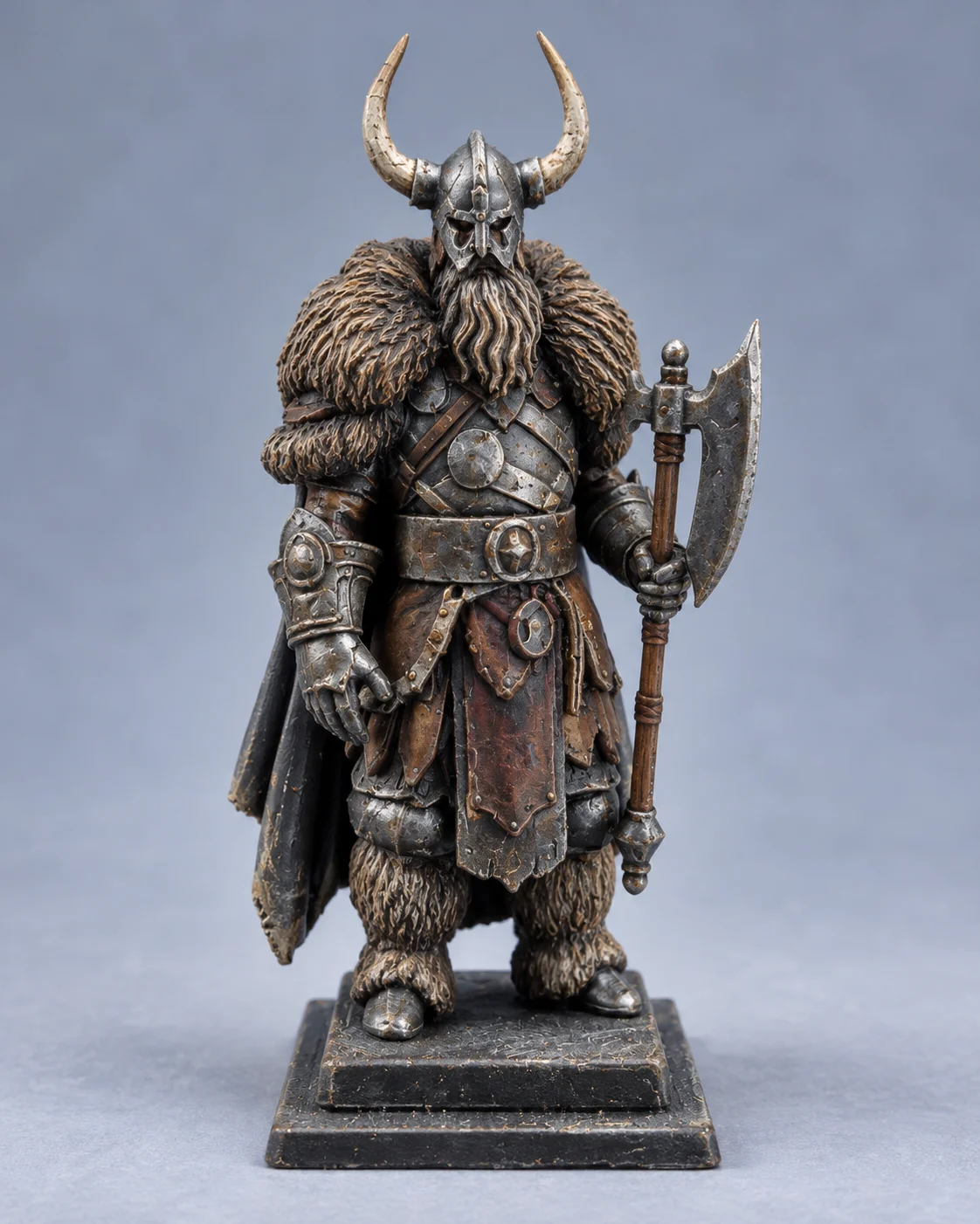 Horned Northern Warrior — Fantasy Figurine
