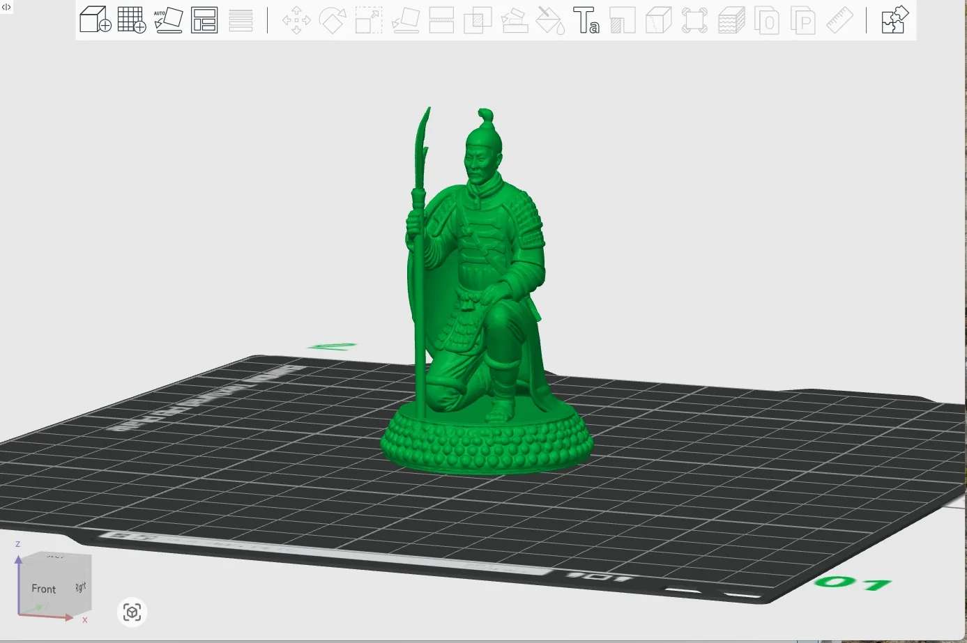 Chinese Warrior with Polearm — Guardian of the Empire