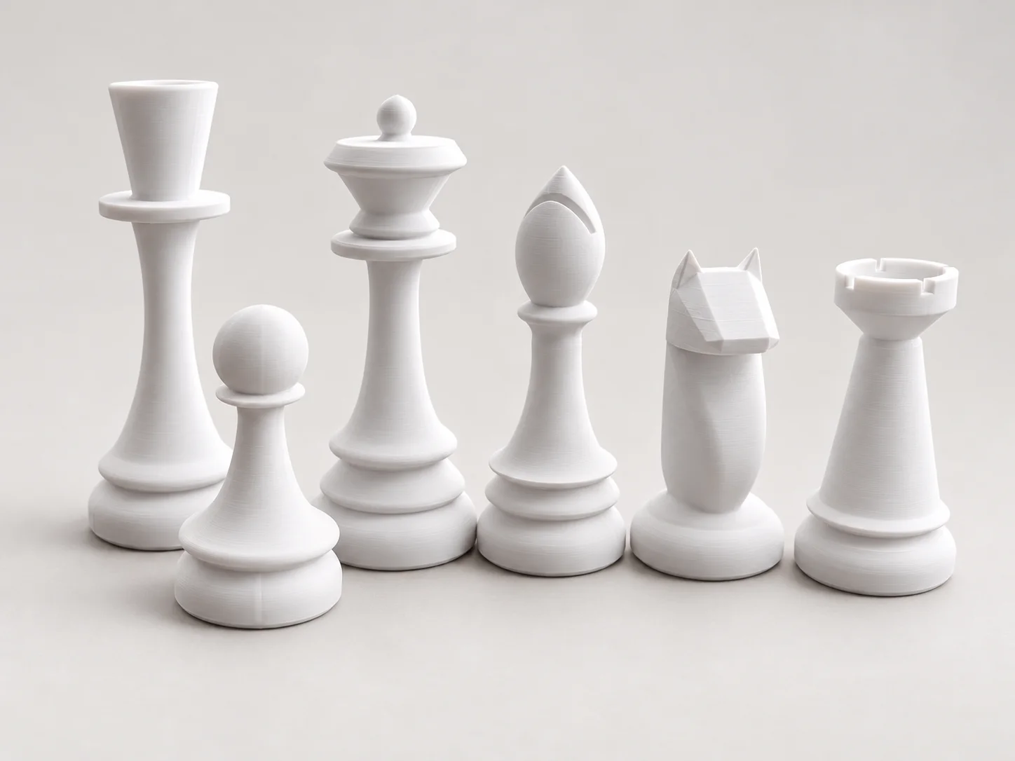 Modern Chess Pieces – Set of 6 Designs